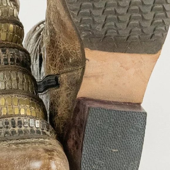 Colleen Cordero Tiba Tall Art Studded Leather Boots - Picture 5 of 6